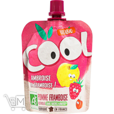 Сравнить цены на Напій Vitabio Cool Fruits з яблуком та малиною 90г