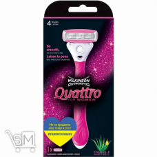 Станок Wilkinson Quattro for Woman Gift box жіночий 1+1шт Станок Wilkinson Quattro for Woman Gift box жіночий 1+1шт