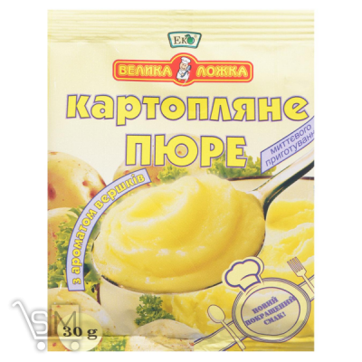 Сравнить цены на Пюре картофельное Эко Большая Ложка со сливками 30г