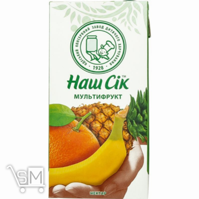 Сравнить цены на Нектар Наш Сок мультифруктовый 1,93л