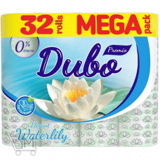 Папір туалетний Диво Premio Waterlily тришаровий 32шт