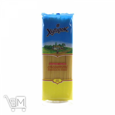 Сравнить цены на Макароны спагетти Хуторок 450г