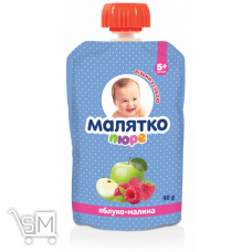 Пюре Малятко яблуко-малина 90г Пюре Малятко яблуко-малина 90г