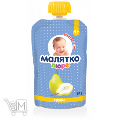 Сравнить цены на Пюре Малятко груша 90г