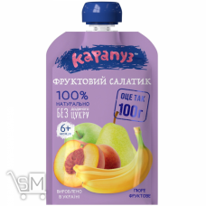 Пюре Карапуз Фруктовий салатик для дітей з 6 місяців 100г