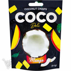 Чипси кокосовi Coco Deli Mango 30г Чипси кокосовi Coco Deli Mango 30г