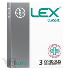 Презервативи «Lex Classic» класичні латексні з накопичувачем 3шт.
