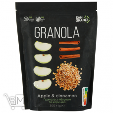 Гранола San Granola з яблуком та корицею 300г