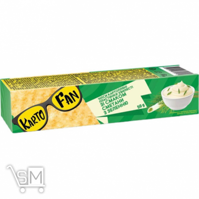Сравнить цены на Чипсы KartoFun картофельные со вкусом сметаны и зелени 50г