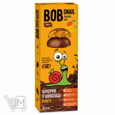 Конфеты Bob Snail манговые в молочном шоколаде без сахара 30г