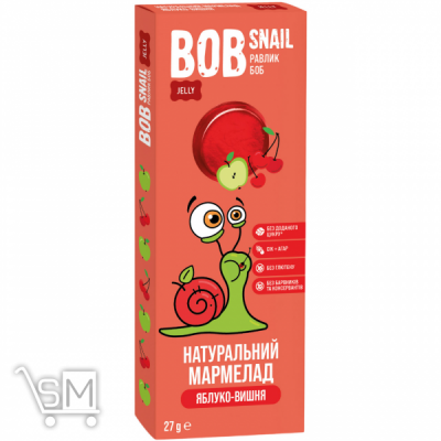 Сравнить цены на Мармелад Bob Snail Яблоко-вишня 27г