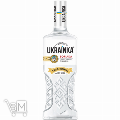 Сравнить цены на Водка Украинка Традиционная 40% 0,5л