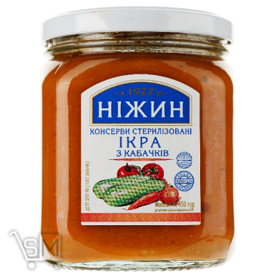 Сравнить цены на Икра Нежин кабачкова 450г