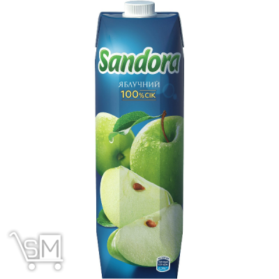 Сравнить цены на Сок Sandora яблочный 950мл