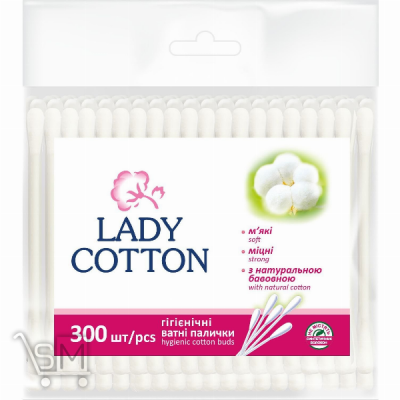 Сравнить цены на Ватные палочки «Lady Cotton» 300шт.