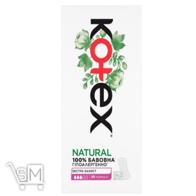 Сравнить цены на Прокладки Kotex Natural Normal щоденні + гігієнічні 36шт