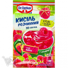 Кисіль Dr.Oetker Малина та шматочки фруктів 32г