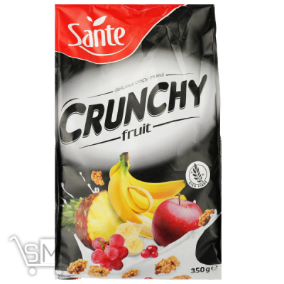 Сравнить цены на Кранчи Sante с фруктами 350г