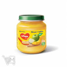 Пюре Milupa Яблуко і гарбуз дитяче фруктове для дітей від 6 місяців 125г Пюре Milupa Яблуко і гарбуз дитяче фруктове для дітей від 6 місяців 125г