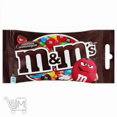 Сравнить цены на Драже «M&Ms» с молочным шоколадом покрытое хрустящей разноцветной глазурью 45г