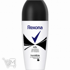 Дезодорант Rexona Невидимый на черном и белом роликовый 50мл