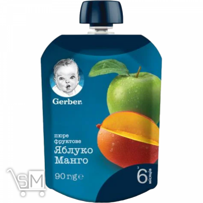 Сравнить цены на Пюре Gerber Яблоко и манго для детей с 6 месяцев 90г