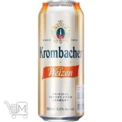 Сравнить цены на Пиво Krombacher Weizen ж/б 5.3% 0,5л