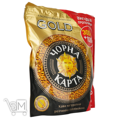 Сравнить цены на Кофе Чорна Карта Gold растворимый 400г