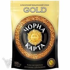 Кава Чорна Карта Gold розчинна 100г