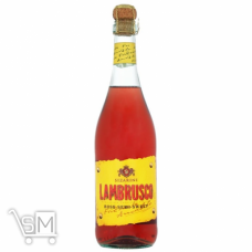 Вино игристое Sizarini Lambrusco розовое полусладкое 8% 0,75л