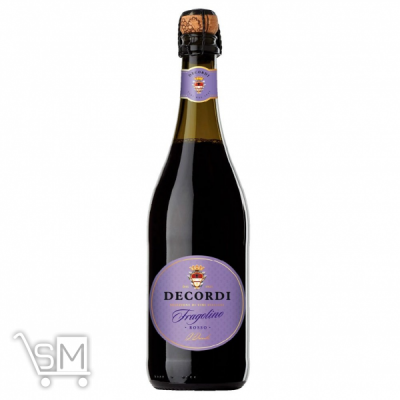 Сравнить цены на Вино игристое Decordi Fragolino красное полусладкое 7.5% 0.75л