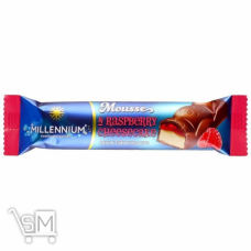 Шоколад молочний Millennium Mousse з мусовою та малиновою начинкою 33г Шоколад молочний Millennium Mousse з мусовою та малиновою начинкою 33г