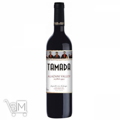 Сравнить цены на Вино Tamada Алазанская долина красное полусладкое 12% 0,75л