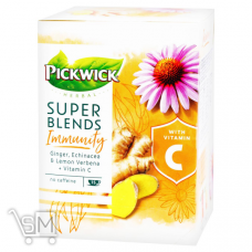 Чай травяной Pickwick Super Blends Immunity имбирь-эхинацея-лимонная вербена-витамин C 1,5г*15шт