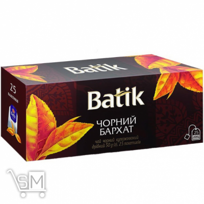 Сравнить цены на Чай чорний Batik 2г*25шт