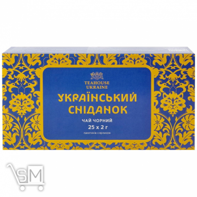 Сравнить цены на Чай черный Teahouse Ukraine Украинский завтрак 2г*25шт