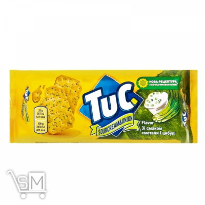 Сравнить цены на Крекер Tuc смак сметана з цибулею 100г