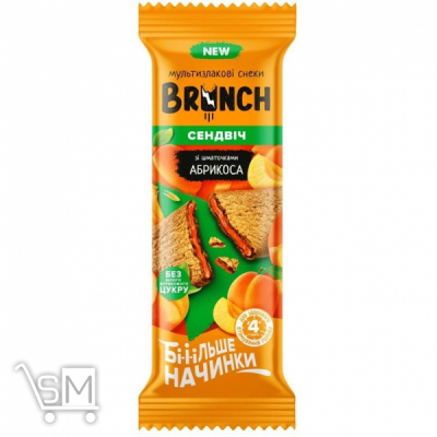 Сравнить цены на Снеки АВК Brunch мультизлаковые с кусочками натурального абрикоса 56г