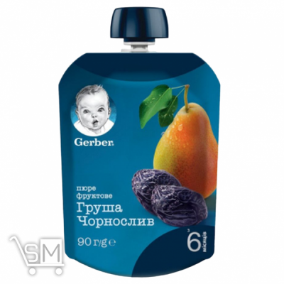 Сравнить цены на Пюре Gerber Груша і чорнослив 90г