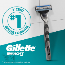 Станок для бритья Gillette Mach 3 1шт + 2 картриджа