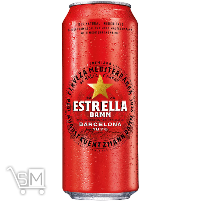 Сравнить цены на Пиво Estrella Damm Barcelona світле 4,6% 0,5л