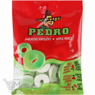 Сравнить цены на Конфеты Pedro яблочные кольца 80г