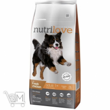 Корм сухой Nutrilove Курица с рисом для взрослых собак больших пород 12кг