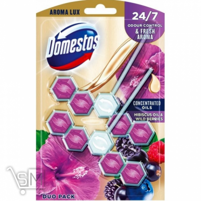 Сравнить цены на Средство для унитаза Domestos Duo Power Двойной аромат Роза и жасмин 2*55г