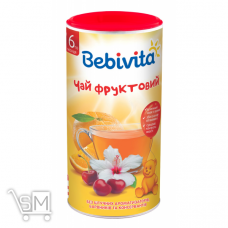Чай Bebivita Фруктовый Сухой быстрорастворимый для детей с 6 месяцев 200г