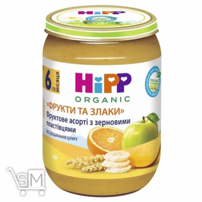 Сравнить цены на Каша дитяча Hipp Фруктове асорті з зерновими пластівцями Фрукти та зерно з 6 місяців 190г