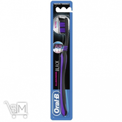 Сравнить цены на Щетка зубная Medium Allrounder Black Oral-B 1шт