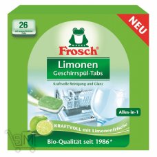 Таблетки для посудомоечных машин Frosch Лимон 26шт