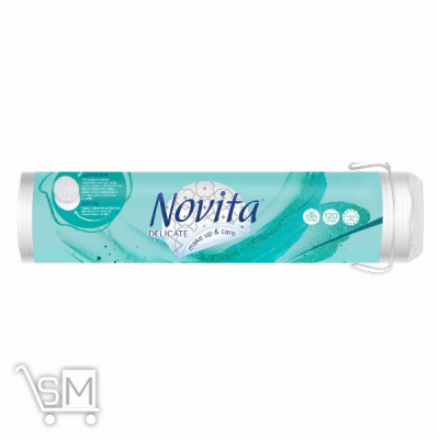Сравнить цены на Диски ватные Novita Delicate косметические 120шт
