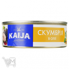 Скумбрия Kaija атлантическая в масле 240г